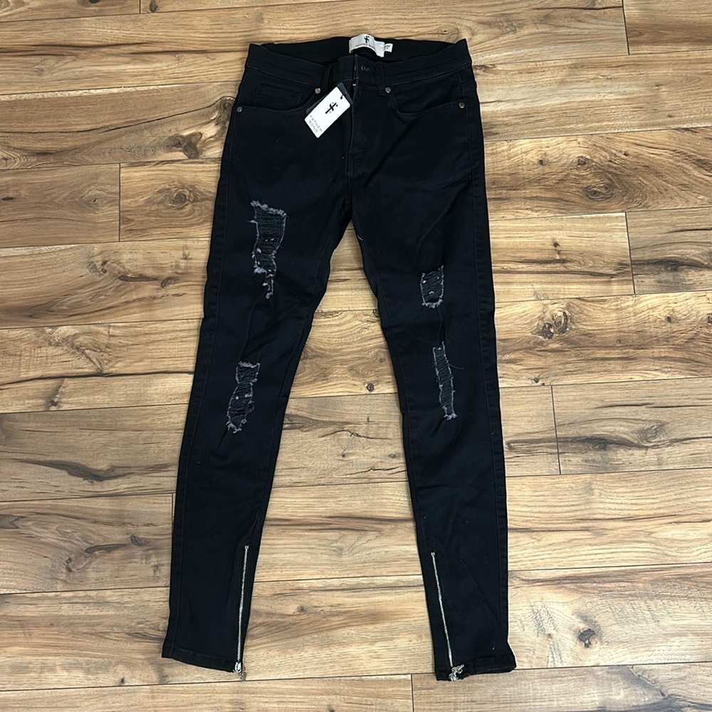 Black Ripped Skinny Jeans